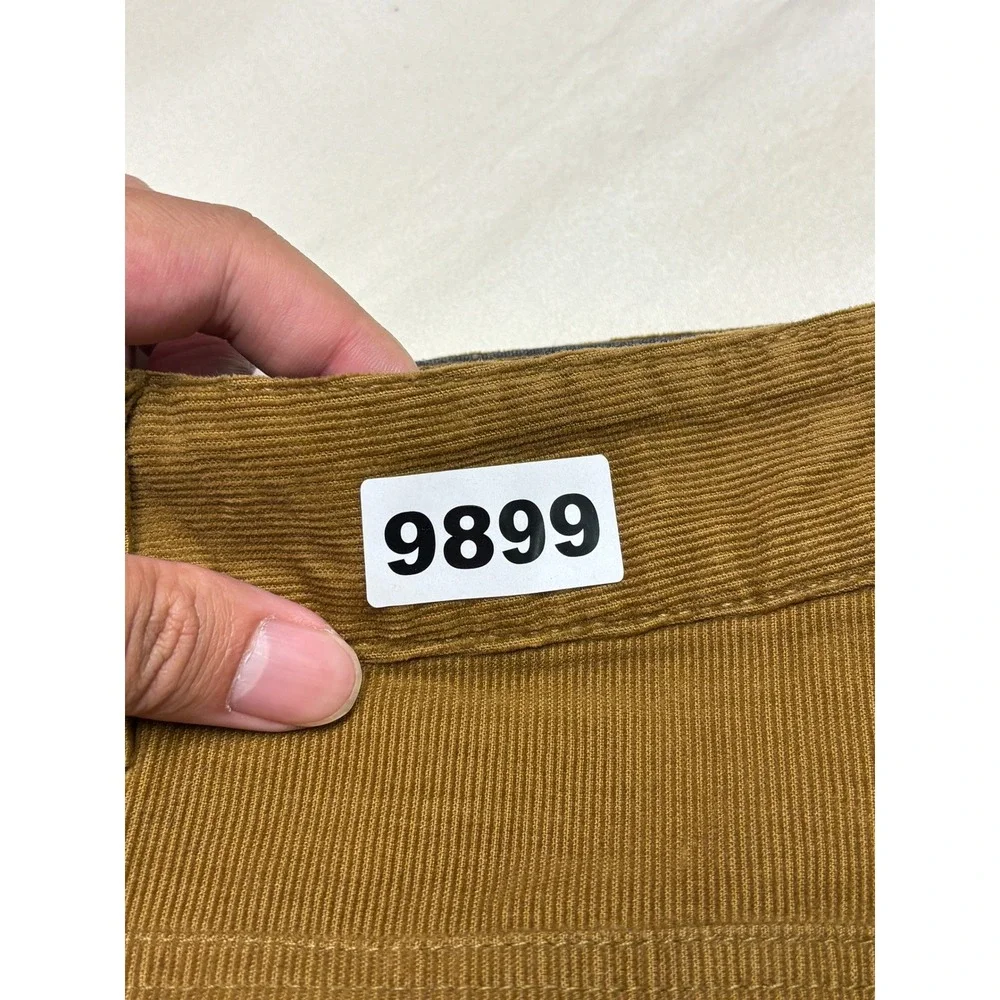 prAna Saxton PantS Corduroy  33x30 Brown Organic Cotton Straight Leg